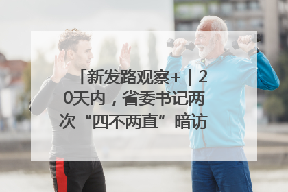 新发路观察+｜20天内，省委书记两次“四不两直”暗访，有何深意？