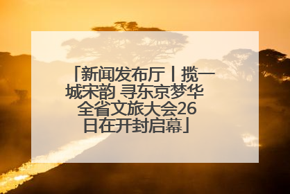 新闻发布厅丨揽一城宋韵 寻东京梦华 全省文旅大会26日在开封启幕
