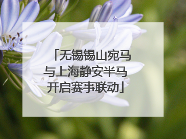 无锡锡山宛马与上海静安半马开启赛事联动