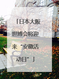 日本大阪世博会将迎来“安徽活动日”