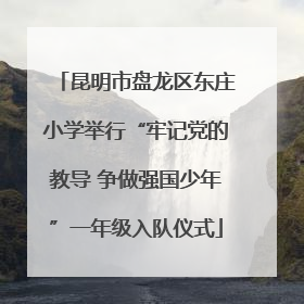 昆明市盘龙区东庄小学举行“牢记党的教导 争做强国少年”一年级入队仪式