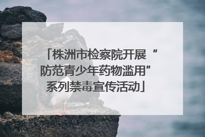 株洲市检察院开展“防范青少年药物滥用”系列禁毒宣传活动