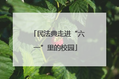 民法典走进“六一”里的校园