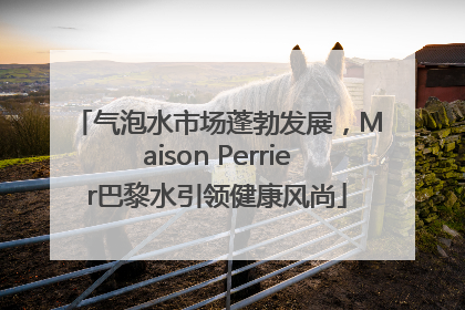 气泡水市场蓬勃发展，Maison Perrier巴黎水引领健康风尚