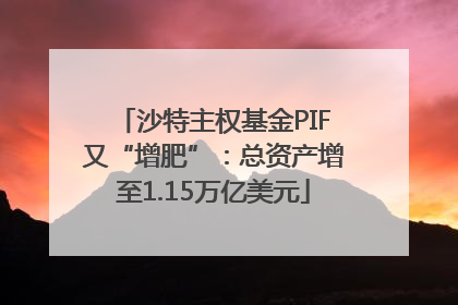 沙特主权基金PIF又“增肥”：总资产增至1.15万亿美元
