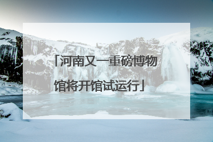 河南又一重磅博物馆将开馆试运行