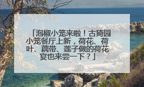 泡椒小笼来啦！古猗园小笼餐厅上新，荷花、荷叶、藕带、莲子做的荷花宴也来尝一下？
