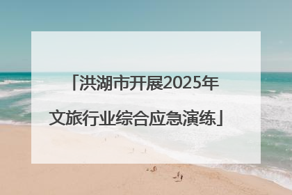 洪湖市开展2025年文旅行业综合应急演练