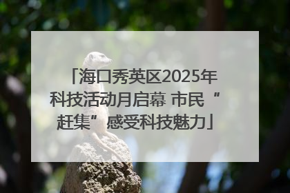 海口秀英区2025年科技活动月启幕 市民“赶集”感受科技魅力