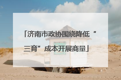 济南市政协围绕降低“三育”成本开展商量