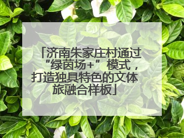 济南朱家庄村通过“绿茵场+”模式，打造独具特色的文体旅融合样板