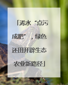 浠水“点污成肥”，绿色还田开辟生态农业新路径