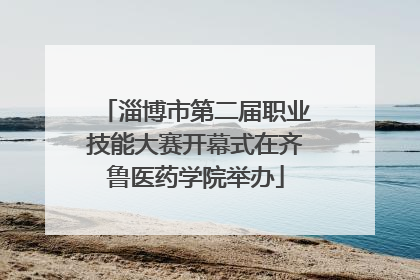 淄博市第二届职业技能大赛开幕式在齐鲁医药学院举办