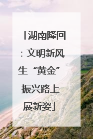 湖南隆回：文明新风生“黄金” 振兴路上展新姿