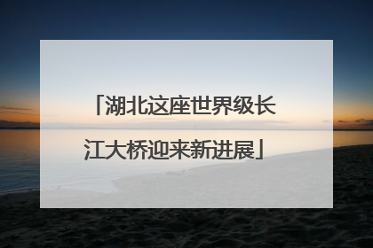 湖北这座世界级长江大桥迎来新进展