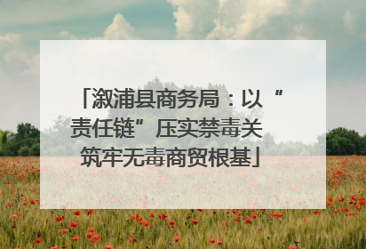 溆浦县商务局：以“责任链”压实禁毒关 筑牢无毒商贸根基