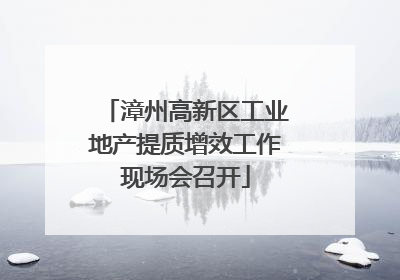 漳州高新区工业地产提质增效工作现场会召开