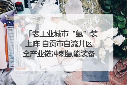 老工业城市“氢”装上阵 自贡市自流井区全产业链冲刺氢能装备制造新高地｜美好生活有“盐”味