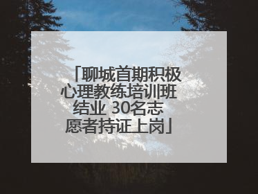 聊城首期积极心理教练培训班结业 30名志愿者持证上岗