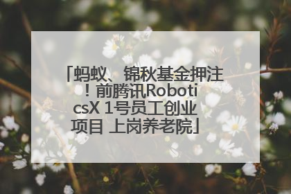 蚂蚁、锦秋基金押注！前腾讯RoboticsX 1号员工创业项目 上岗养老院