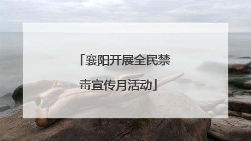 襄阳开展全民禁毒宣传月活动