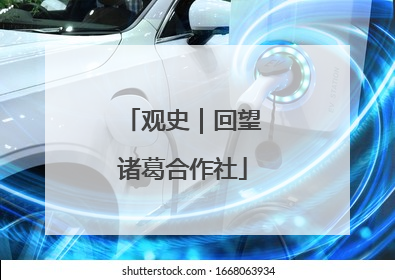 观史｜回望诸葛合作社