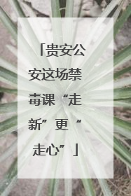 贵安公安这场禁毒课“走新”更“走心”