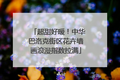 超甜好暖！中华巴洛克街区花卉墙画浪漫指数拉满