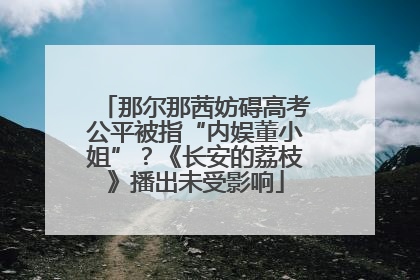 那尔那茜妨碍高考公平被指“内娱董小姐”？《长安的荔枝》播出未受影响