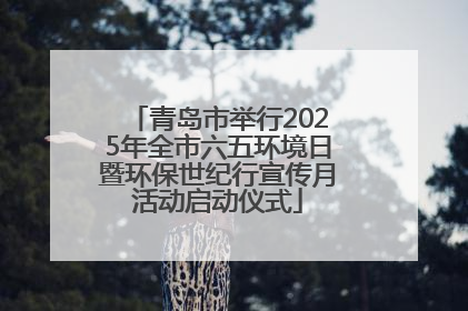 青岛市举行2025年全市六五环境日暨环保世纪行宣传月活动启动仪式