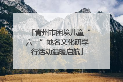 青州市困境儿童“六一”地名文化研学行活动温暖启航