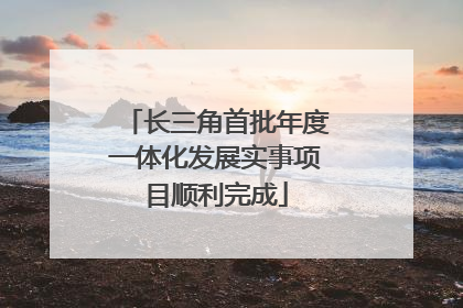长三角首批年度一体化发展实事项目顺利完成