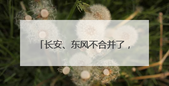 长安、东风不合并了，新汽车央企将成立！