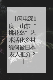 闪电深1度｜山东“桃花岛”艺术活化乡村缘何被日本友人推介？