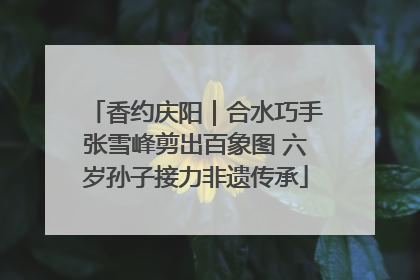 香约庆阳｜合水巧手张雪峰剪出百象图 六岁孙子接力非遗传承