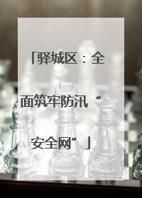驿城区：全面筑牢防汛“安全网”