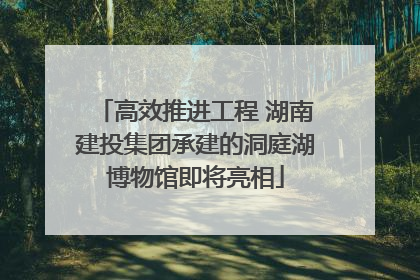 高效推进工程 湖南建投集团承建的洞庭湖博物馆即将亮相