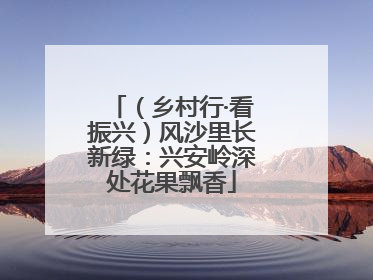 （乡村行·看振兴）风沙里长新绿：兴安岭深处花果飘香