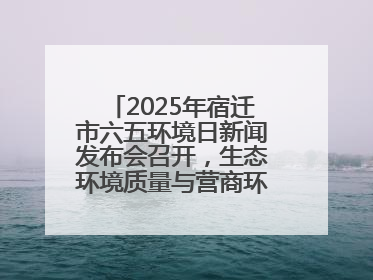 2025年宿迁市六五环境日新闻发布会召开，生态环境质量与营商环境双优化