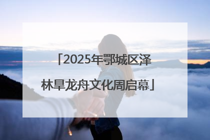 2025年鄂城区泽林旱龙舟文化周启幕
