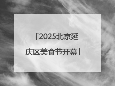 2025北京延庆区美食节开幕