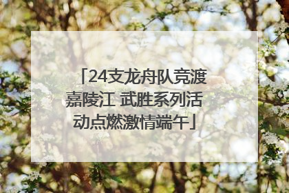 24支龙舟队竞渡嘉陵江 武胜系列活动点燃激情端午
