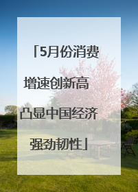 5月份消费增速创新高 凸显中国经济强劲韧性